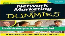 [PDF] Network Marketing For Dummies Free Books