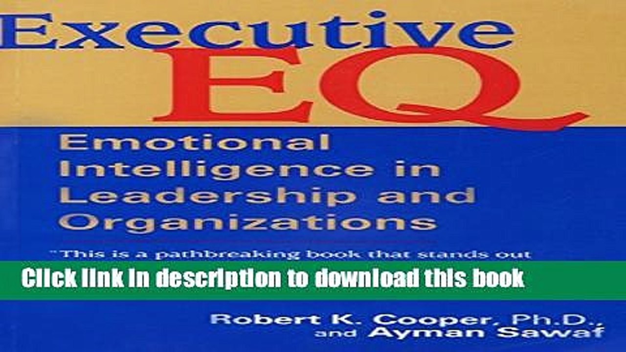 [Read PDF] Executive E. Q. Free Books