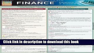 Read Book Finance Equations   Answers (Quickstudy: Academic) E-Book Free