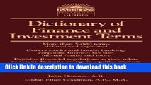 Read Book Dictionary of Finance and Investment Terms (Barron s Business Dictionaries) ebook