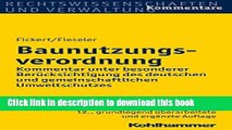 [PDF]  Baunutzungsverordnung: Kommentar Unter Besonderer Berucksichtigung Des Deutschen Und