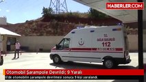 Otomobil Şarampole Devrildi: 9 Yaralı