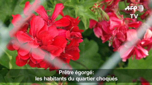Prêtre égorgé: les habitants du quartier choqués