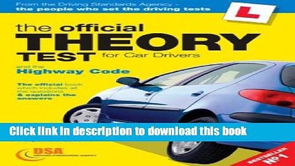 Download The Official Theory Test for Car Drivers 2004: AND The Highway Code  Ebook Online