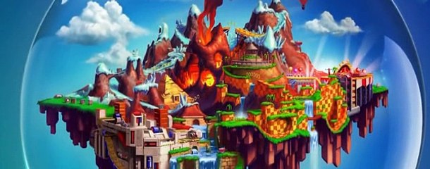 Sonic crowd of LEGO bricks Size