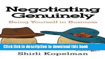 Read Book Negotiating Genuinely: Being Yourself in Business E-Book Free