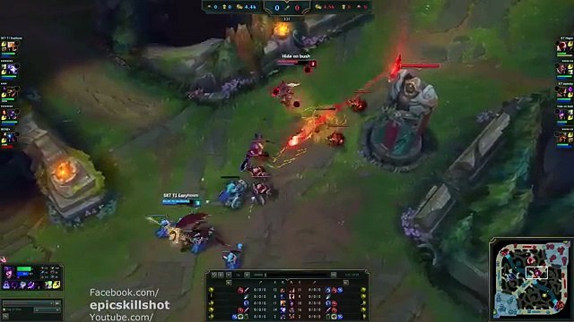 SKT T1 Faker Syndra vs Easyhoon Azir! feat. KT Ssumday Malphite - KR Soloq Challenger patch 5.18_9