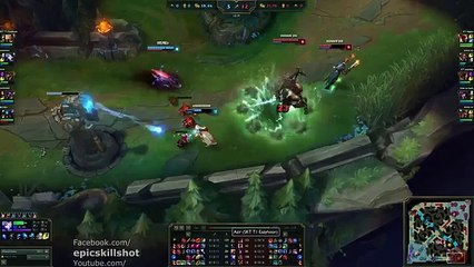SKT T1 Faker Syndra vs Easyhoon Azir! feat. KT Ssumday Malphite - KR Soloq Challenger patch 5.18_33