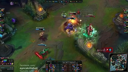 SKT T1 Faker Syndra vs Easyhoon Azir! feat. KT Ssumday Malphite - KR Soloq Challenger patch 5.18_46