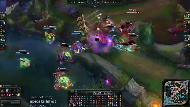 SKT T1 Faker Syndra vs Easyhoon Azir! feat. KT Ssumday Malphite - KR Soloq Challenger patch 5.18_59