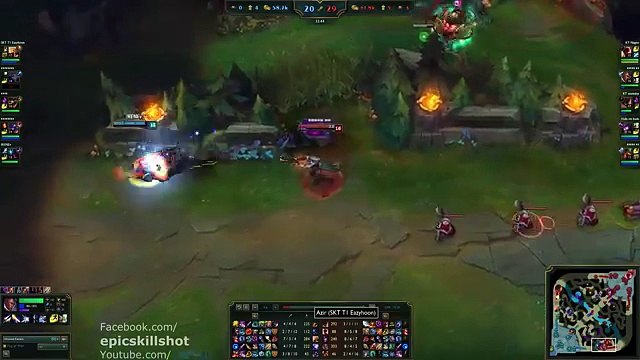 SKT T1 Faker Syndra vs Easyhoon Azir! feat. KT Ssumday Malphite - KR Soloq Challenger patch 5.18_82