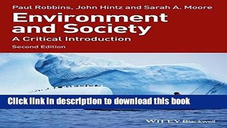 Download Books Environment and Society: A Critical Introduction PDF Free