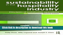Read Books Sustainability in the Hospitality Industry 2nd Ed: Principles of Sustainable Operations