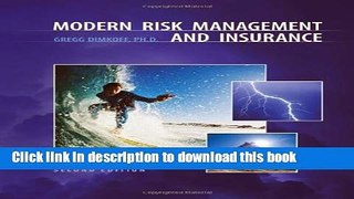 Download Book Modern Risk Management and Insurance PDF Free