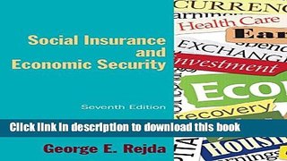 Read Book Social Insurance and Economic Security E-Book Free