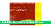 Read Book The Risk Management Association Annual Statement Studies: Financial Ratio Benchmarks