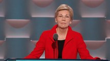 Warren addresses Democratic convention amid heckling