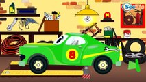Car Cartoons for children | Excavator, Crane, Police Car & Diggers - Kids Cartoon