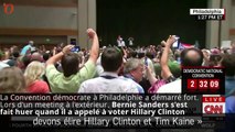 Convention démocrate perturbée : Bernie Sanders hué quand il appelle à voter Hillary Clinton
