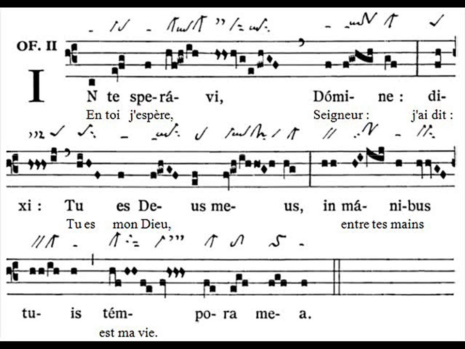 Offertorium In te speravi, Dominica XIX TpA (19è TO)