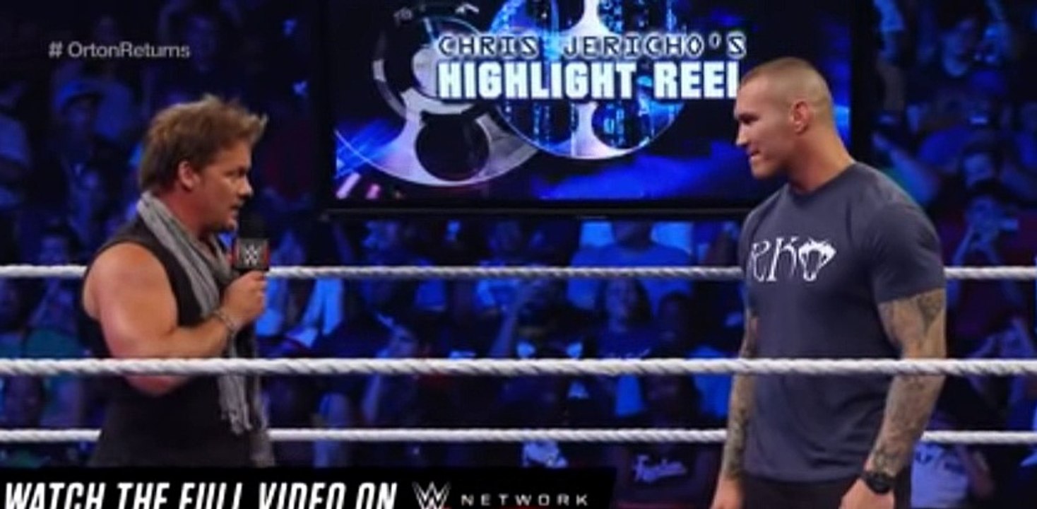 A returning Randy Orton RKOs Chris Jericho