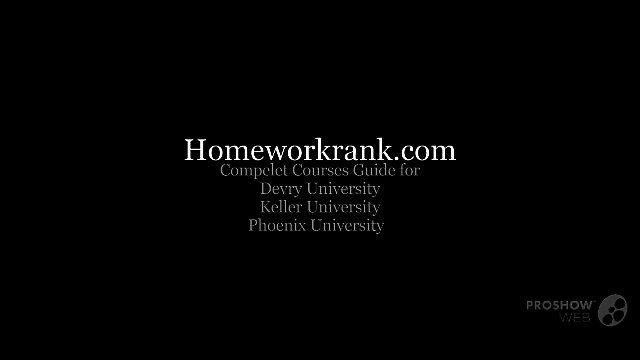 MKTG 320 Entire Course Marketing Research