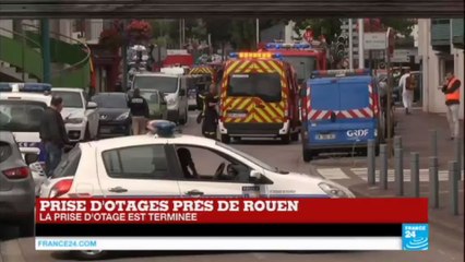 Prise d'otages dans une église : "Une opération de déminage est en cours"