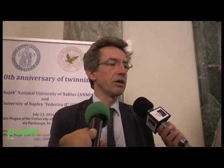 Napoli - Gemellaggio tra la Federico II e Nablus (25.07.16)