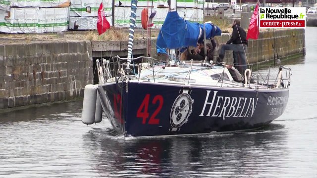 Saint-Malo : arrivée du bateau poitevin engagé dans la transat Québec - Saint-Malo