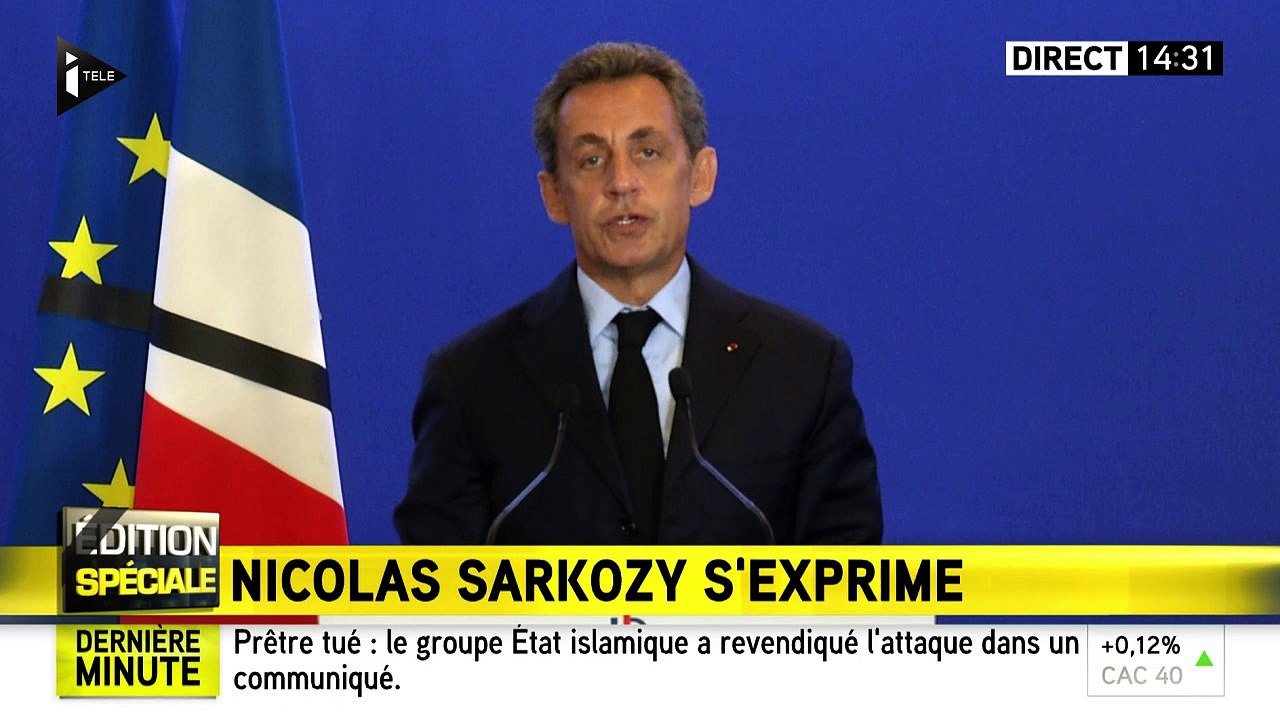 Nicolas Sakorzy appelle le gouvernement à mettre de nouvelles mesures en place