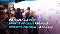 Rob Kardashian deletes all photos with Blac Chyna on Instagram