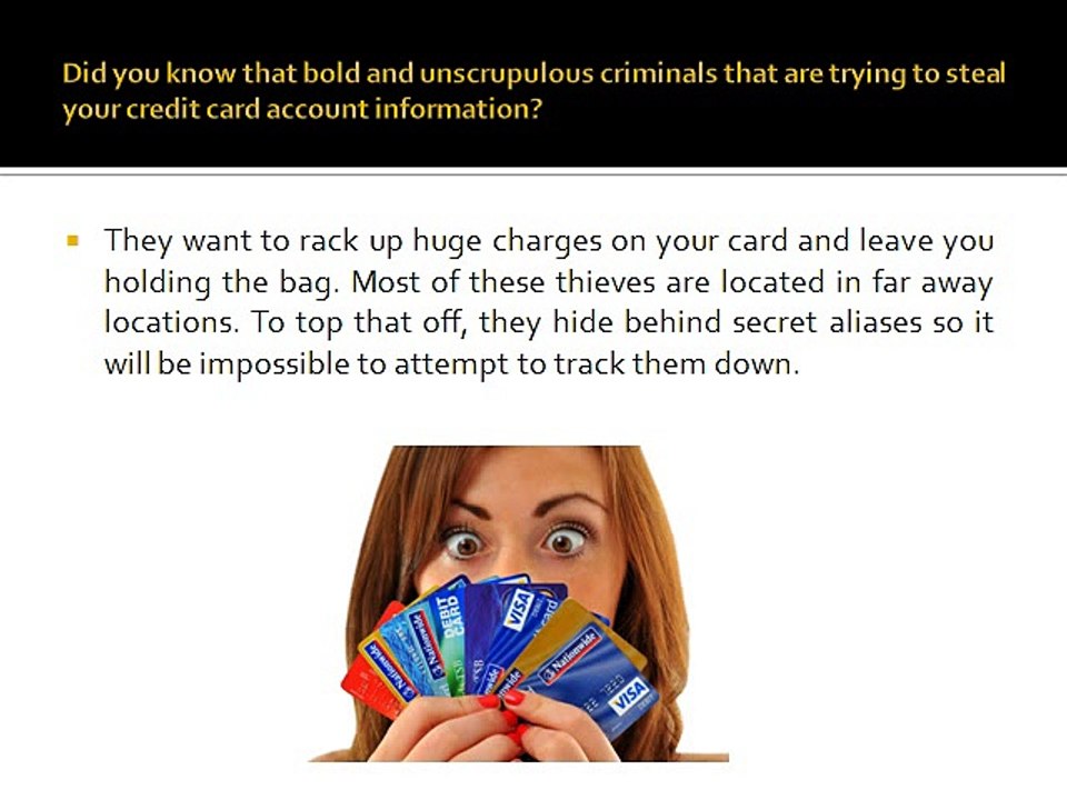 Protect Your Personal Credit Card Information and Prevent Identity Theft