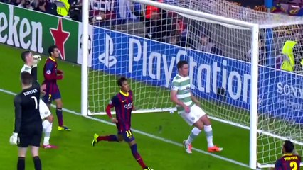 FC Barcelona vs Celtic 6-1 Highlights champion language 2013-14