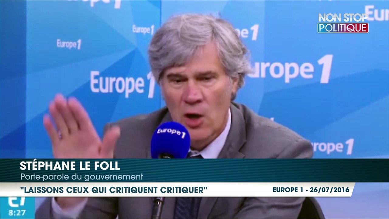 Stéphane Le Foll reproche aux journalistes de sans cesse "critiquer" les actions du gouvernement