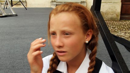 Interview lors de la visite guidée du château d'Espeyran par les enfants de Saint Gîlles ( 1 ) - 22 juillet