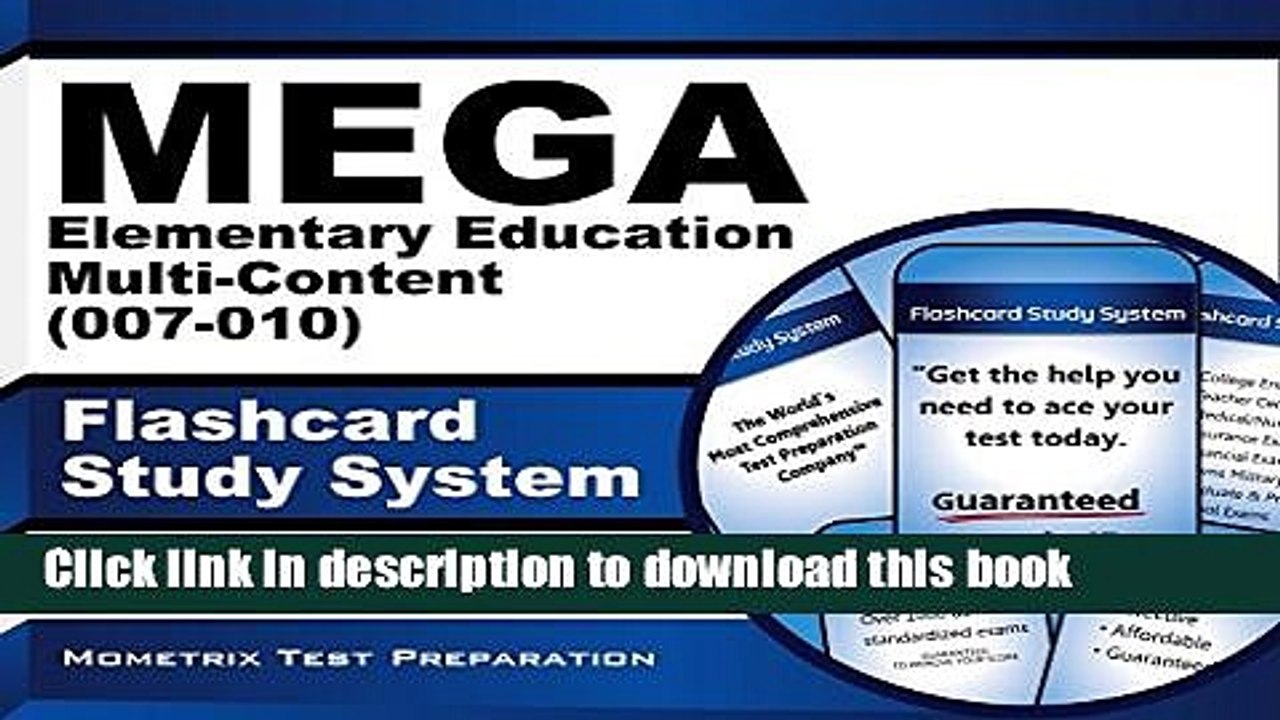 Read MEGA Elementary Education Multi-Content (007-010) Flashcard Study System: MEGA Test Practice