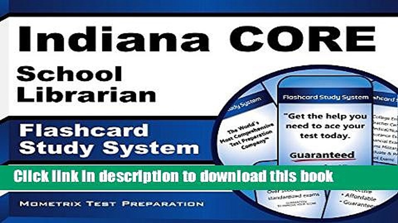 Read Indiana CORE School Librarian Flashcard Study System: Indiana CORE Test Practice Questions