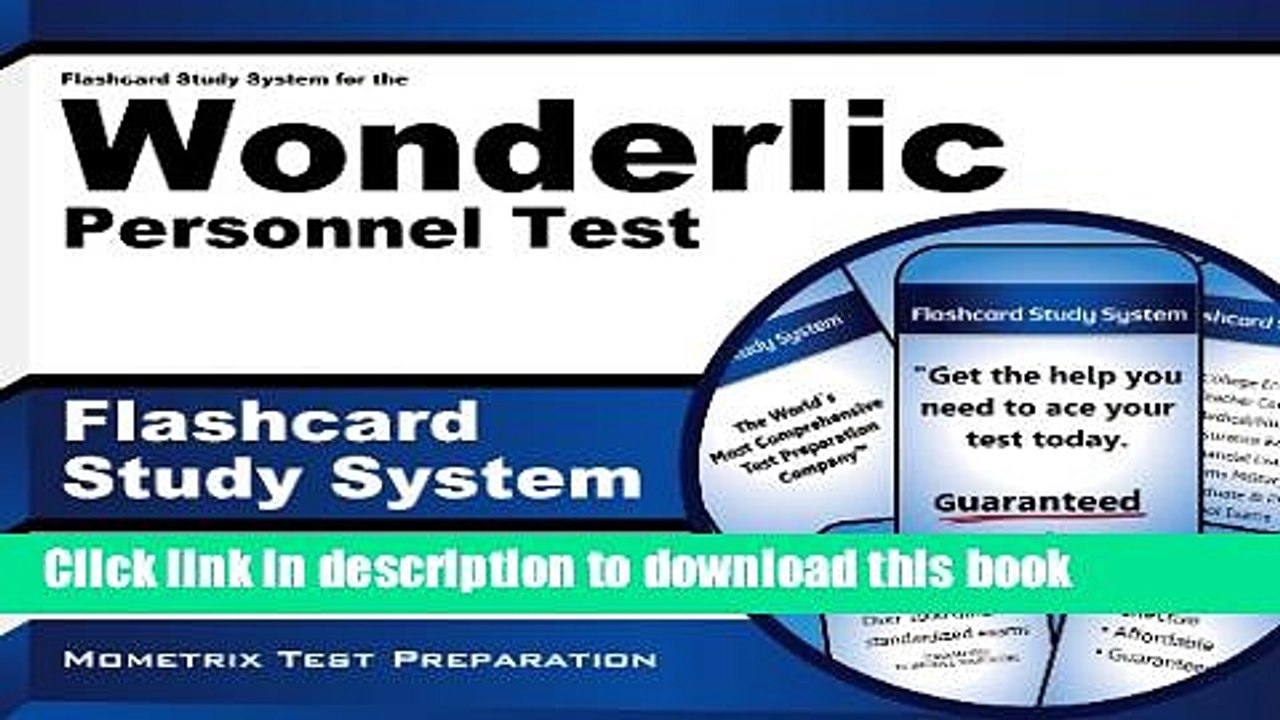 Read Flashcard Study System for the Wonderlic Personnel Test: WPT Exam Practice Questions   Review