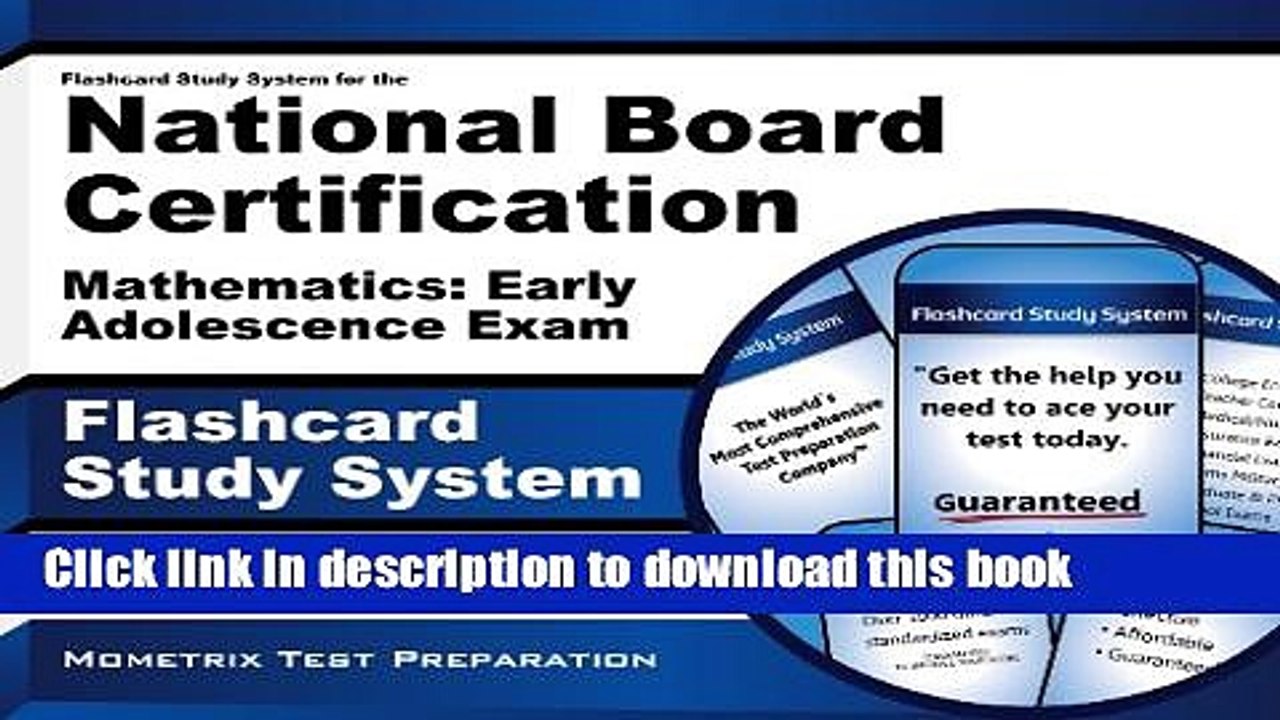 Read Flashcard Study System for the National Board Certification Mathematics: Early Adolescence