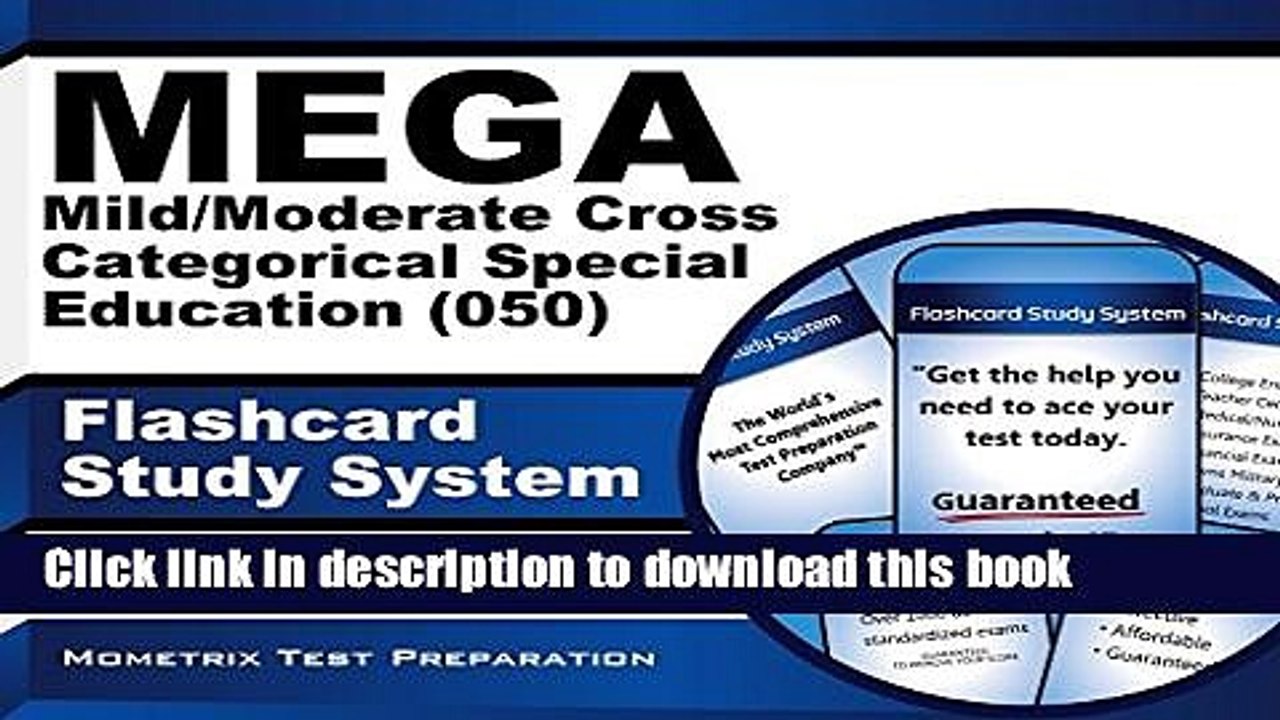 Download MEGA Mild/Moderate Cross Categorical Special Education (050) Flashcard Study System: MEGA