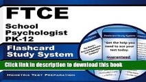 Read FTCE School Psychologist PK-12 Flashcard Study System: FTCE Test Practice Questions   Exam