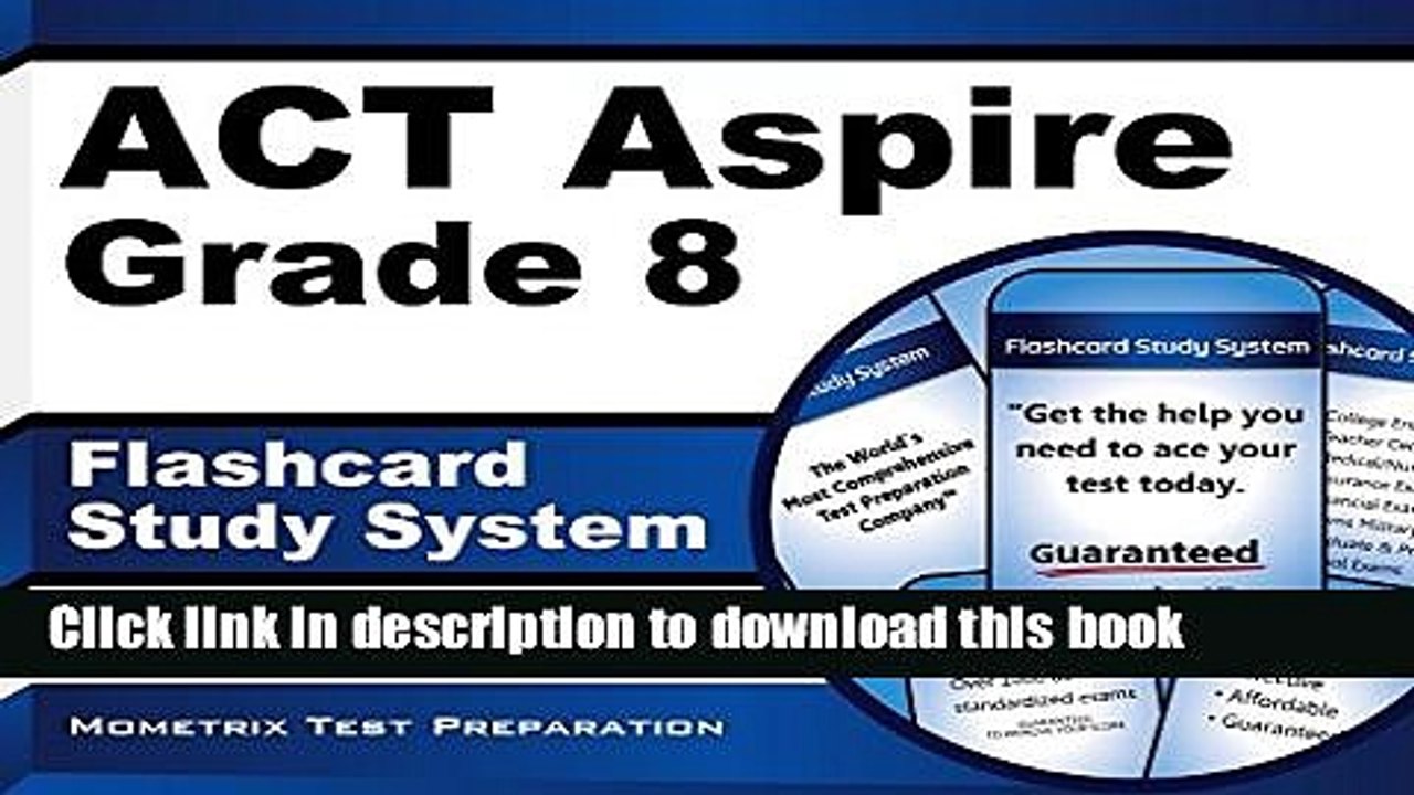 Read ACT Aspire Grade 8 Flashcard Study System: ACT Aspire Test Practice Questions   Exam Review