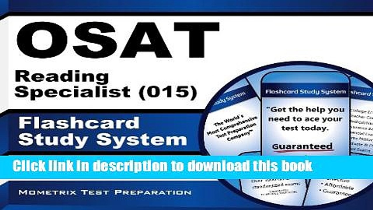 Read OSAT Reading Specialist (015) Flashcard Study System: CEOE Test Practice Questions   Exam
