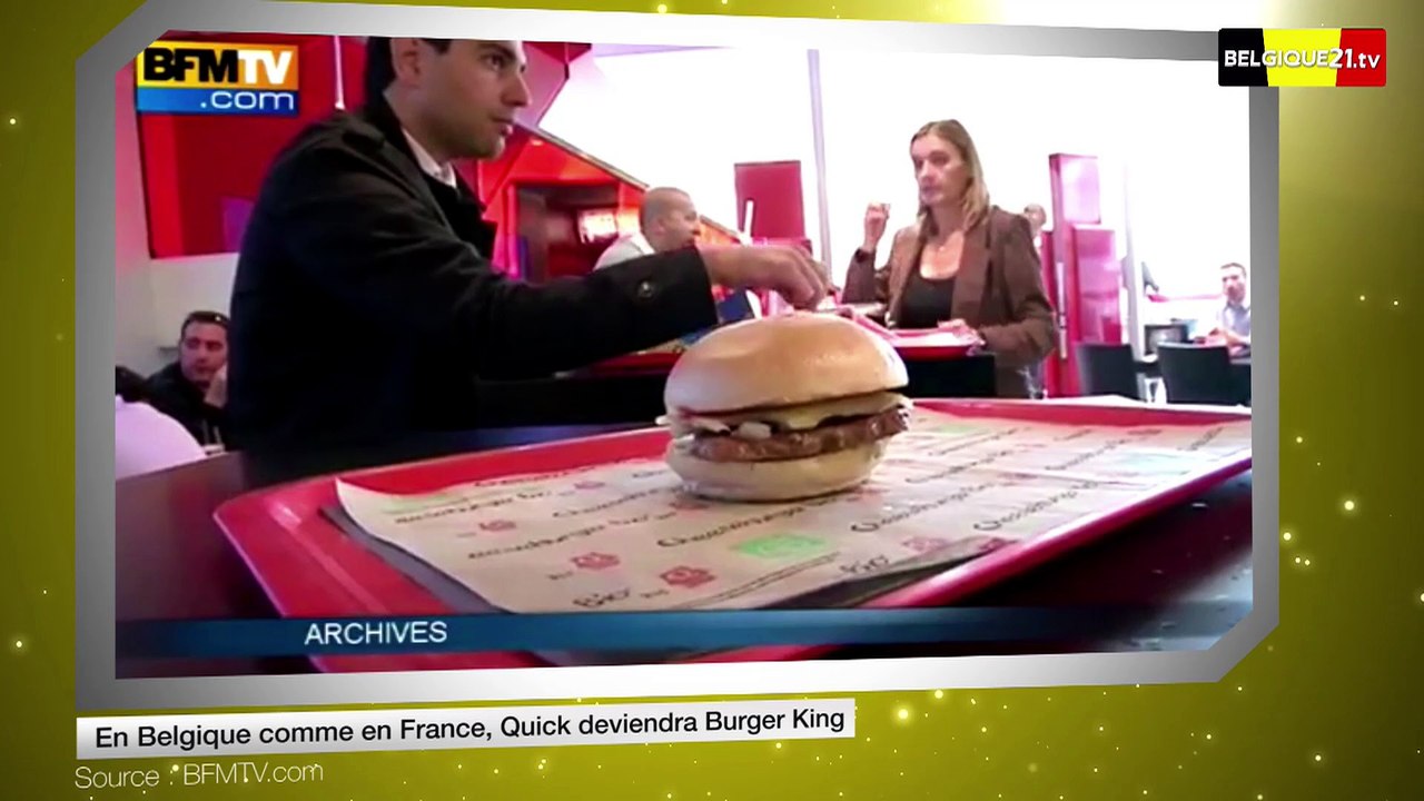 En Belgique comme en France, Quick deviendra Burger King