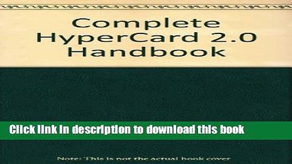 Read COMPLETE HYPERCARD 2.0 HANDBOO Ebook Free