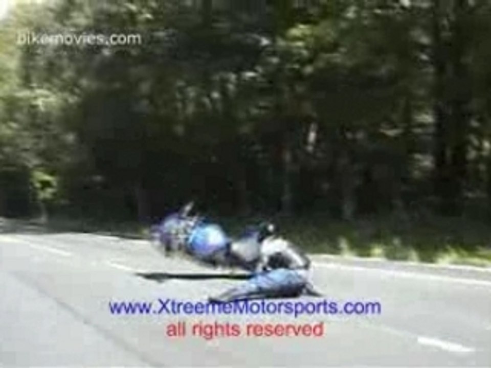 Yamaha R1 Endo Crash