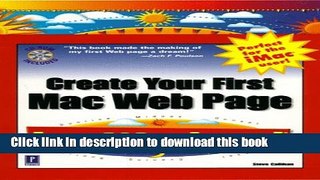 Read Create Your First Mac Web Page in a Weekend with CDROM Ebook Free