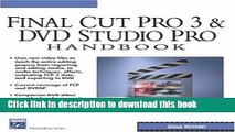 Read Final Cut Pro 3   DVD Studio Pro Handbook Ebook Free
