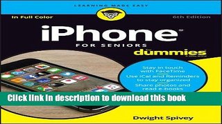 Read iPhone For Seniors For Dummies Ebook Free