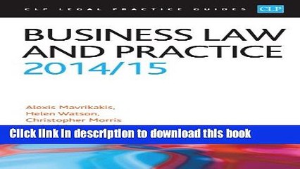 [PDF]  Business Law and Practice 2014/2015  [Download] Online
